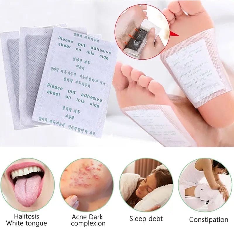 Bee Venom Lymphatic Drainage & Slimming Foot Patches (Pair of 10 Patches)