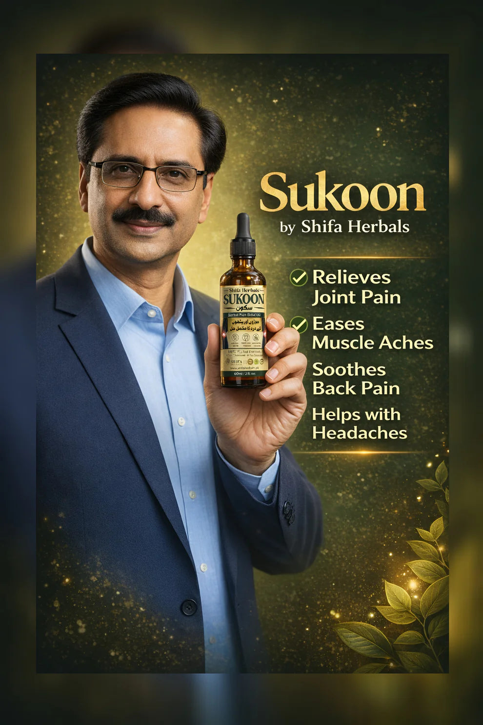 SUKOON HERBAL PAIN RELEIF SUPPORT OIL , SHIFA HERBALS MASSAGE OIL , Sukoon Herbal Comfort Oil